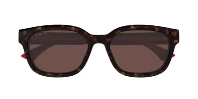Gucci Square Frame Sunglasses In Black