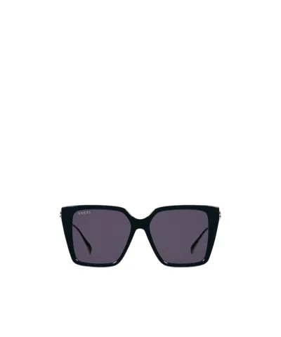 Gucci Square Frame Sunglasses In Black