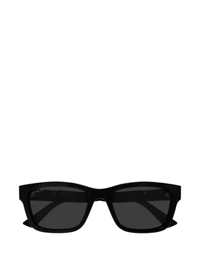 Gucci Square Frame Sunglasses In Black