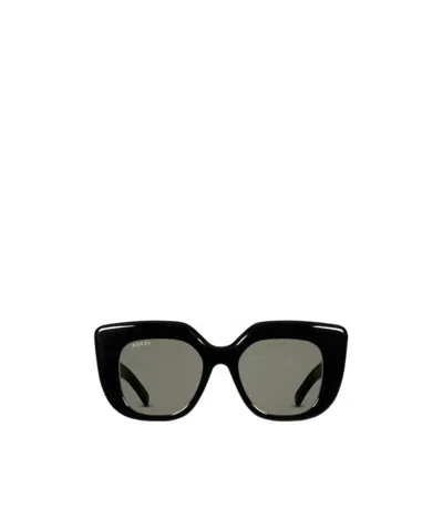 Gucci Square Frame Sunglasses In Black