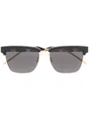 Gucci Square-frame Sunglasses In Black