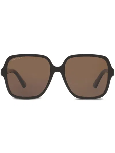 Gucci Square-frame Sunglasses In Black