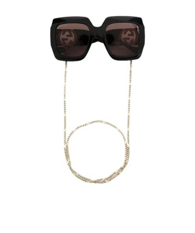 Gucci Square-frame Sunglasses In Black