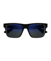 Gucci Rectangle-frame 'black' Sunglasses In Black