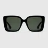Gucci Square Frame Sunglasses In Black