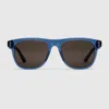 Gucci Square Frame Sunglasses In Blue