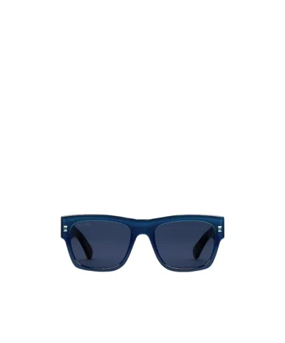 Gucci Square Frame Sunglasses In Blue