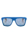 Gucci Square-frame Sunglasses In Blue