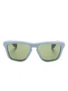 Gucci Square-frame Sunglasses In Blue