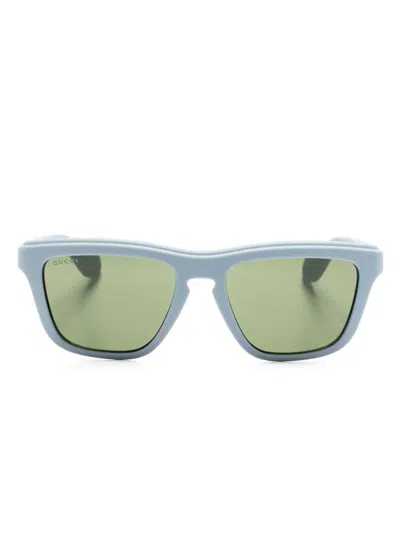 Gucci Square-frame Sunglasses In Blue