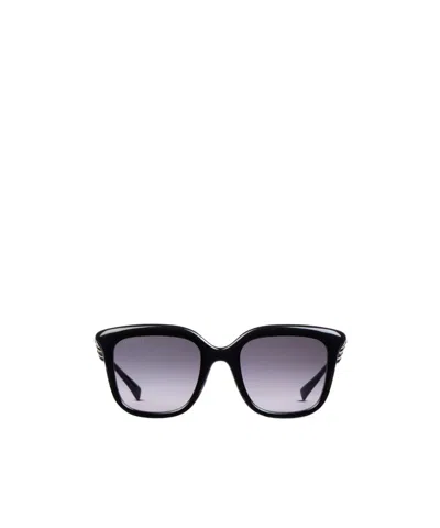 Gucci Square Frame Sunglasses In Bright Black