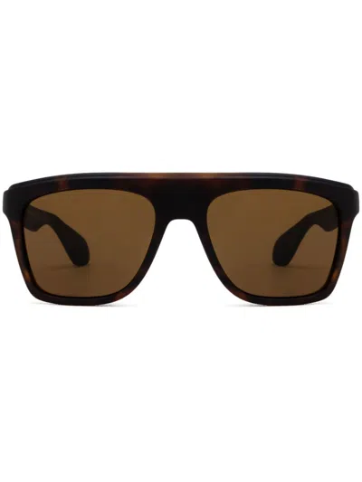 Gucci Square Frame Sunglasses In Brown