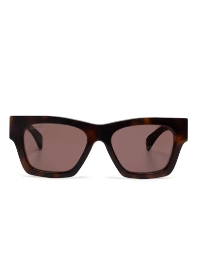 Gucci Square-frame Sunglasses In Neutral