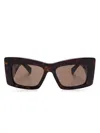 Gucci Square-frame Sunglasses In Brown