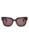 Gucci Square-frame Sunglasses In Brown