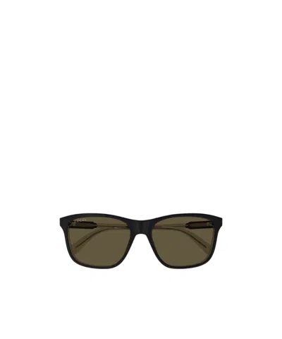 Gucci Square-frame Sunglasses In Brown