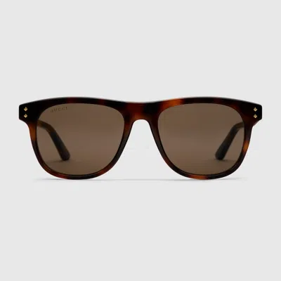 Gucci Square Frame Sunglasses In Brown