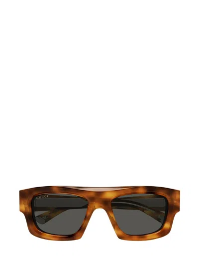 Gucci Square-frame Sunglasses In Brown