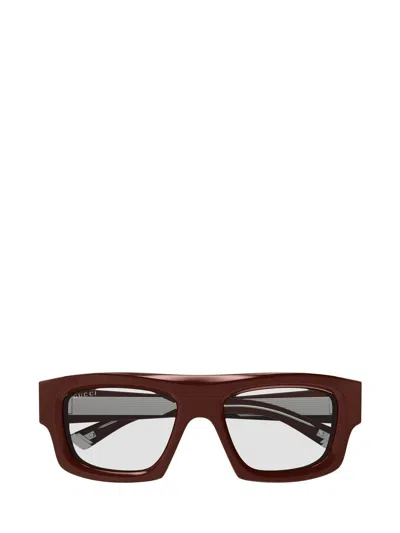 Gucci Square-frame Sunglasses In Brown