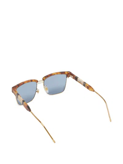 Pre-owned Gucci Square-frame Sunglasses In Brown