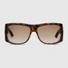 Gucci Square Frame Sunglasses In Multi