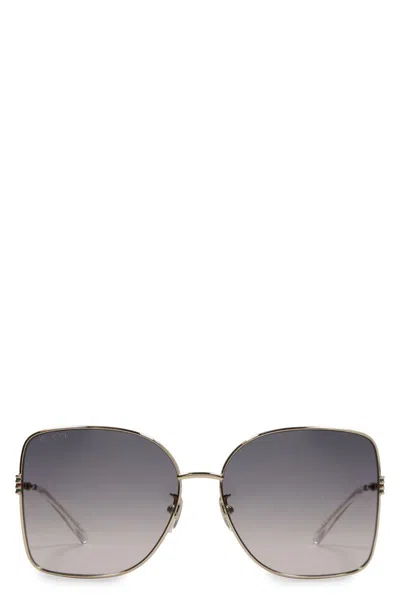 Gucci Square-frame Sunglasses In Brown