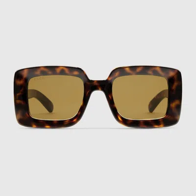 Gucci Square-frame Sunglasses In Orange