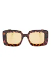 Gucci Oversized Square-frame Sunglasses In Brown