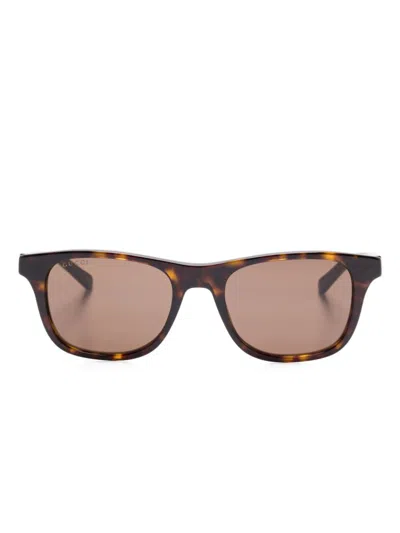 Gucci Square-frame Sunglasses In Brown