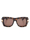 Gucci Interlocking G Oversized Sunglasses In Brown