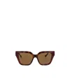 Gucci 54mm Rectangular Sunglasses In Brown