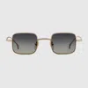 Gucci Square Frame Sunglasses In Gold