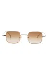 Gucci Square-frame Sunglasses In Gold