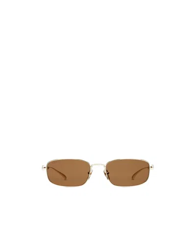 Gucci Square Frame Sunglasses In Gold