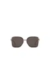 Gucci Square Frame Sunglasses In Black