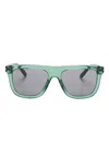 Gucci Square-frame Sunglasses In Green