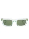 Gucci Square-frame Sunglasses In Green