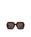 Gucci Double G Square-frame Sunglasses In Green
