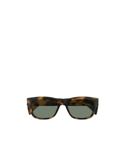 Gucci Square-frame Sunglasses In Green