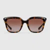 Gucci Square Frame Sunglasses In Pattern