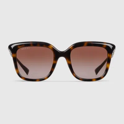 Gucci Square Frame Sunglasses In Pattern