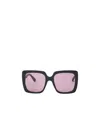 Gucci Square Frame Sunglasses In Pink