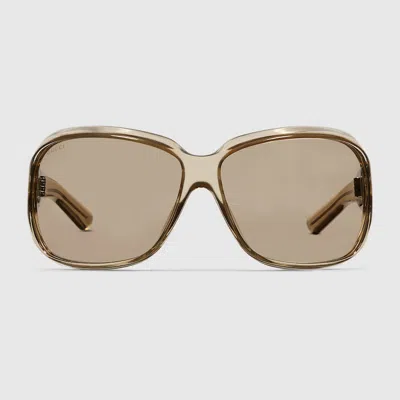 Gucci Square Frame Sunglasses In Neutral