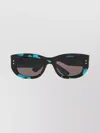 Gucci Square Frame Sunglasses Stud Accents In Brown
