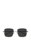 Gucci Square Frame Sunglasses Sunglasses In 001 Gold Gold Grey