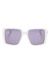 Gucci Square-frame Sunglasses In White