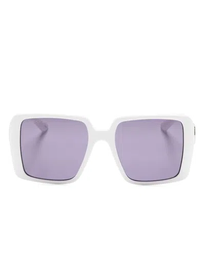 Gucci Square-frame Sunglasses In White