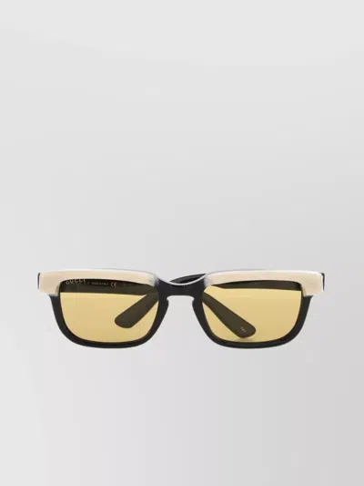 Gucci Square Frame Tinted Lens Sunglasses In Yellow
