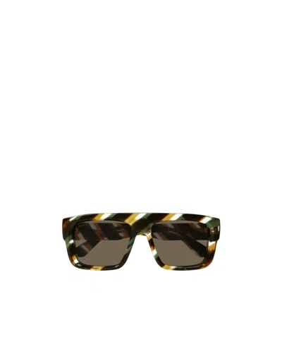 Gucci Square-frame Tinted-lenses Sunglasses In Black