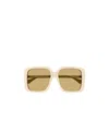 Gucci Square-frame Tinted Sunglasses In Nude